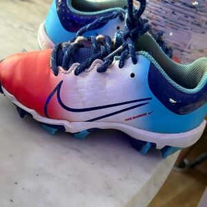 Nike Kids Red and Blue Cleats